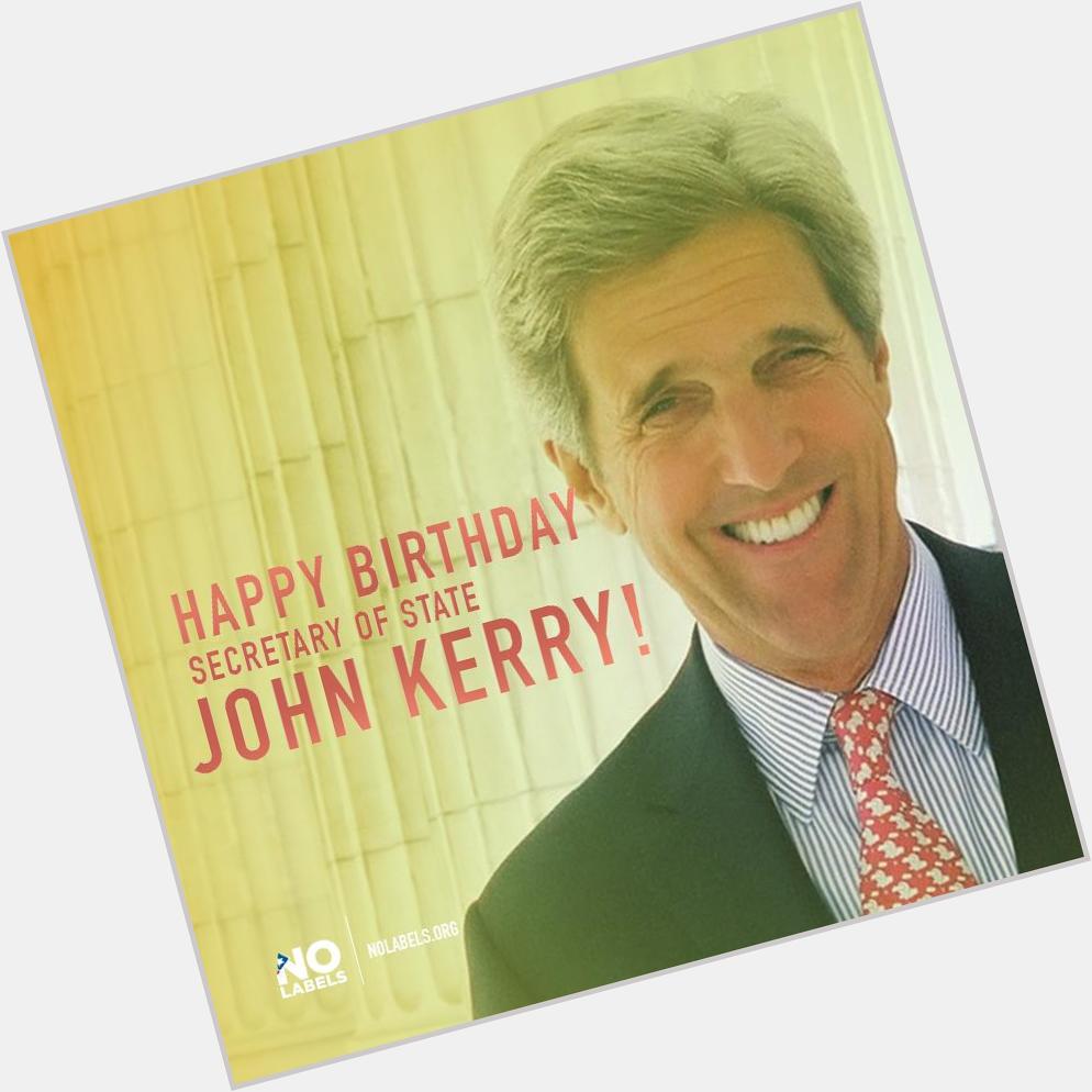 Todays Sec. John Kerrys birthday and hes spending it working on climate deal. Happy birthday & thanks! 