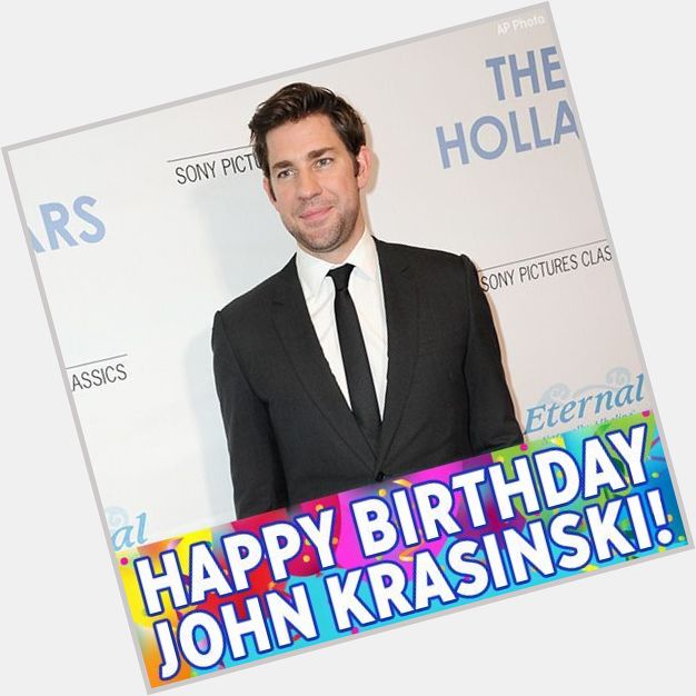 Happy birthday to actor John Krasinski. Jim Halpert from The Office turns 39 today. 