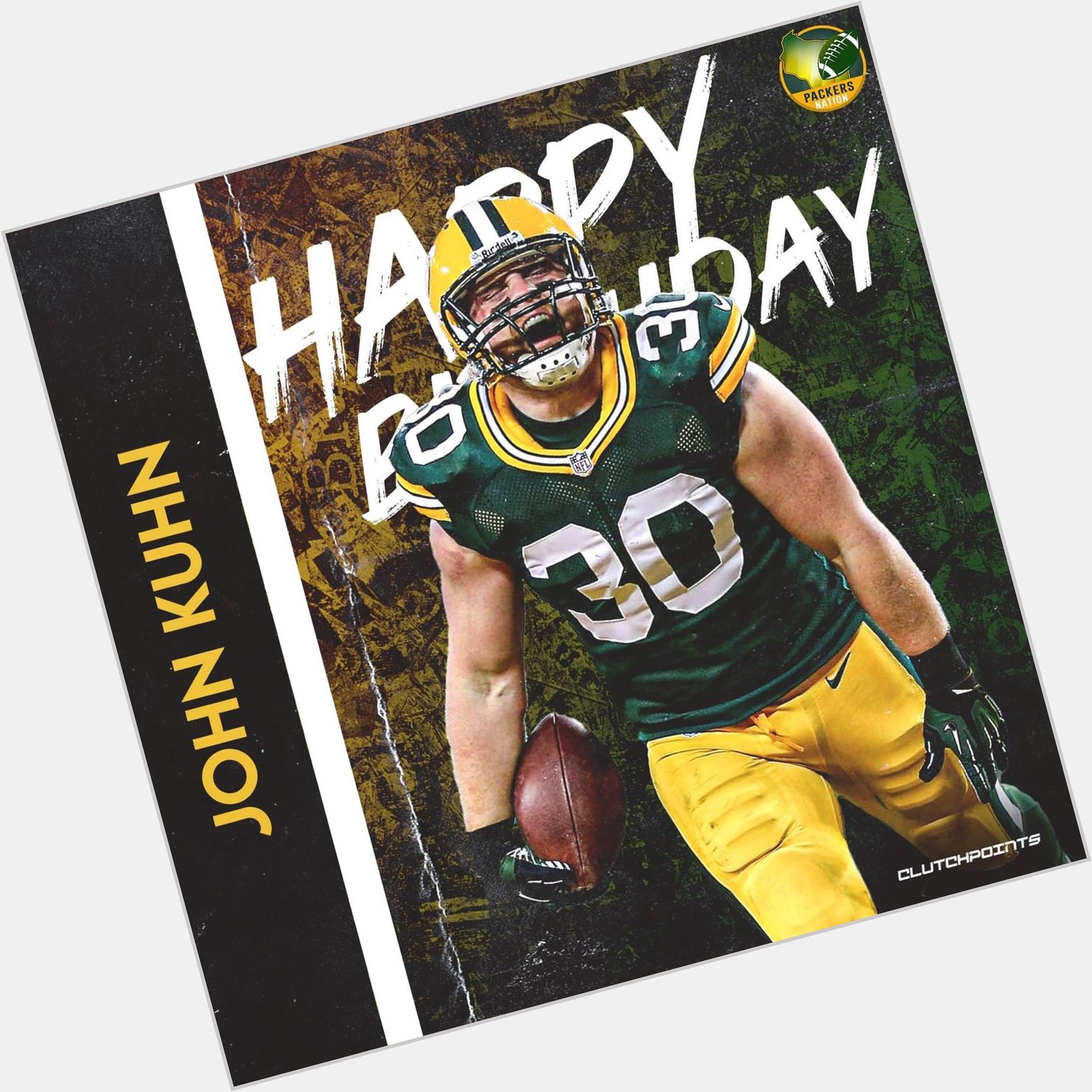 Join Packers Nation in greeting former 3x Pro Bowler and Super Bowl Champ, John Kuhn, with a happy 39th birthday!  