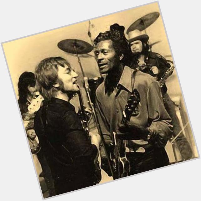 "If you tried to give rock and roll another name, you might call it Chuck Berry" John Lennon. Happy birthday Mr Berry 