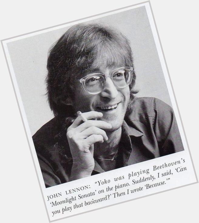 Happy 74th birthday John Lennon.may your voice never be silenced! 