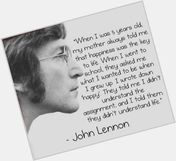 Happy birthday, John Lennon 