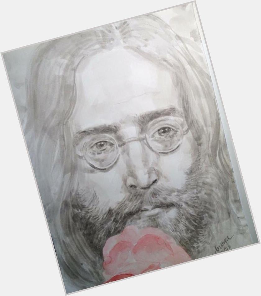 \"Happy 75th Birthday, John Lennon.\" (Painting by Chanchalad Khanjanawong, Founder of Grey Ray)  