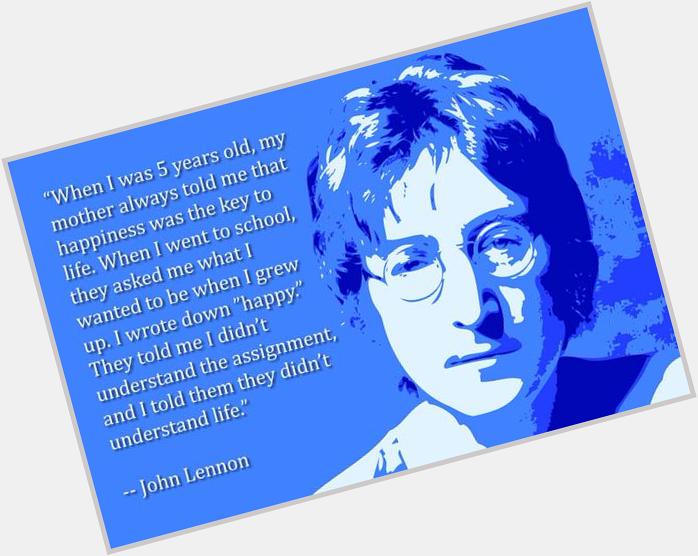 Happy 75th Birthday to the Legendary John Lennon.    