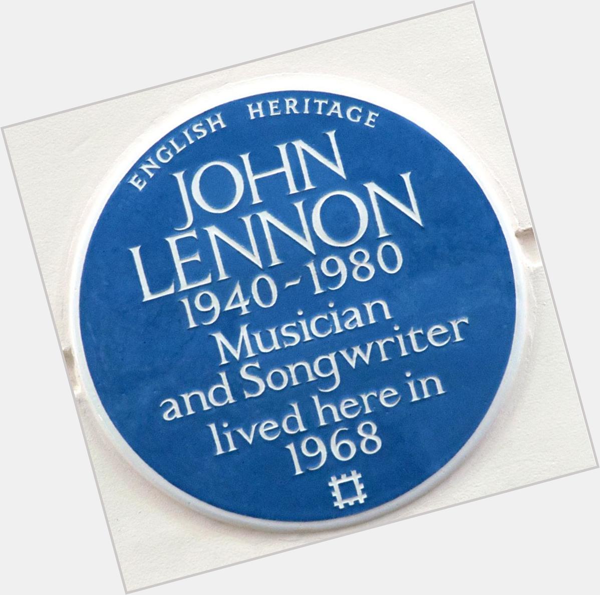 Happy 75th birthday John Lennon!  