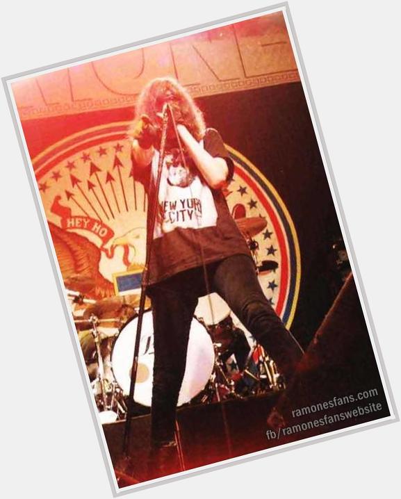   Happy Birthday, John Lennon. (Born 9 October, 1940) Joey Ramone with Lennon Tee. 