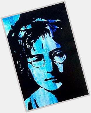 Happy Birthday! John Lennon 2013 acrylic on paper  and if you   