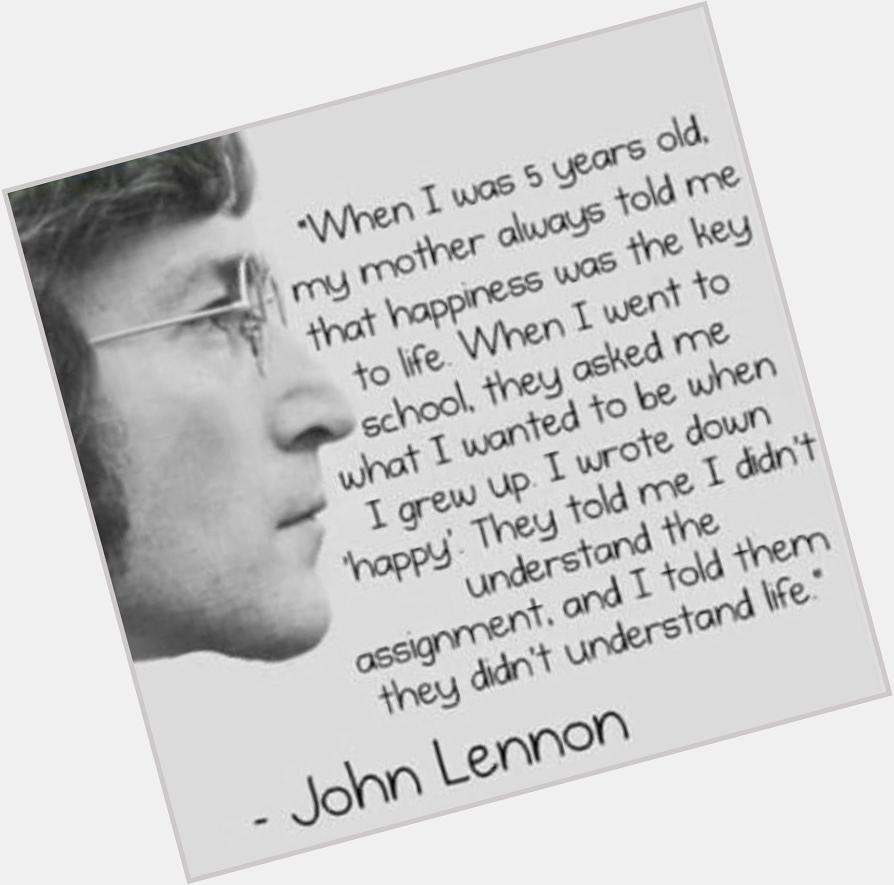 Happy 75th birthday John Lennon!     