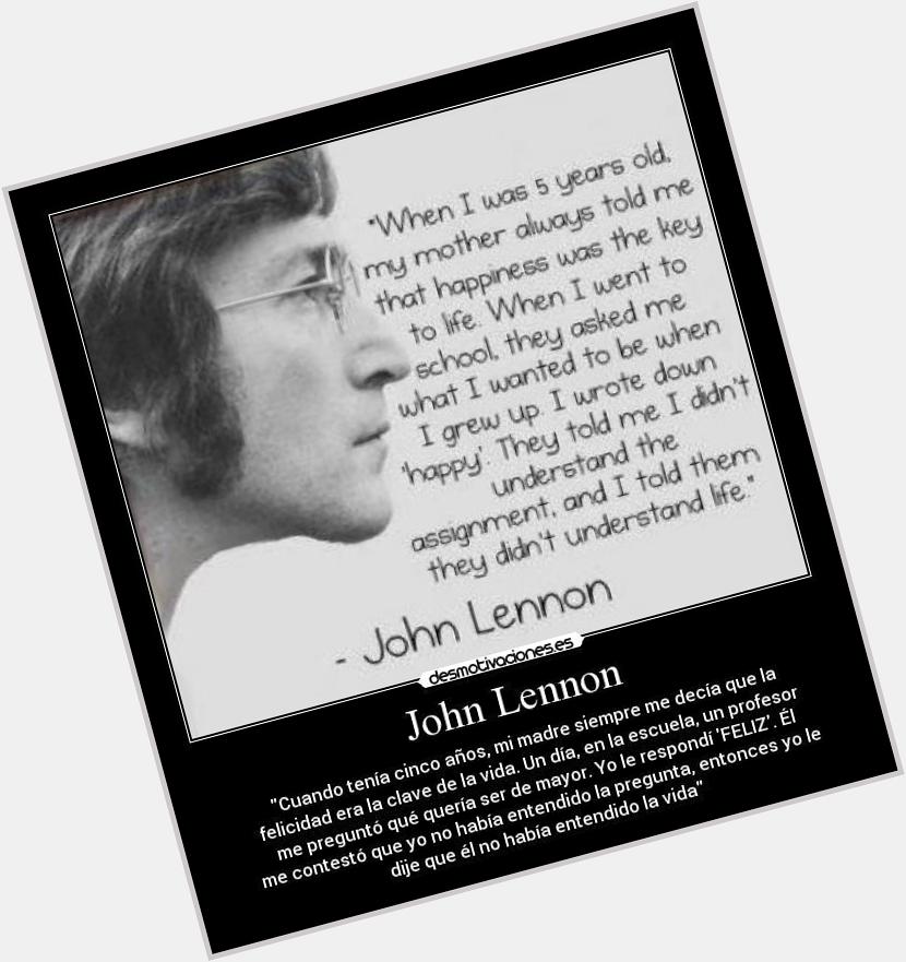 Happy birthday John Lennon! 