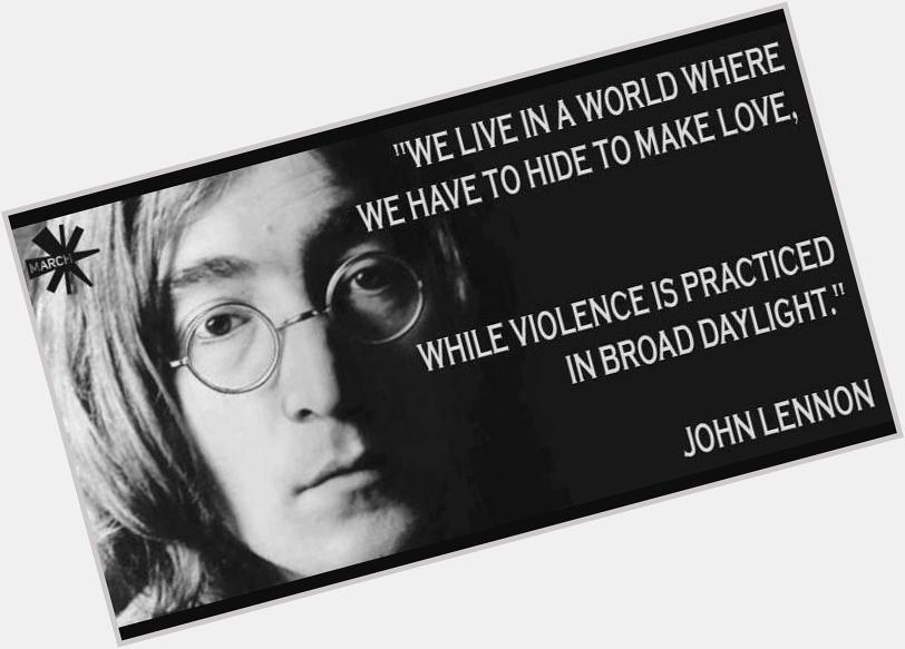 He would have been 75 years old today. Happy Birthday John Lennon!! 