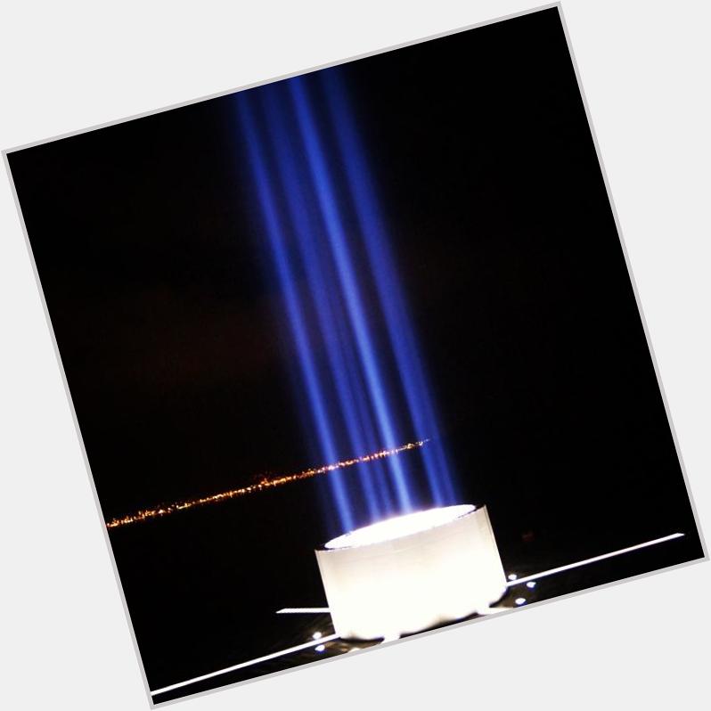 Happy birthday, John Lennon!  Yoko Ono has once again lit the Imagine Peace Tower in Iceland.  So beautiful!! 