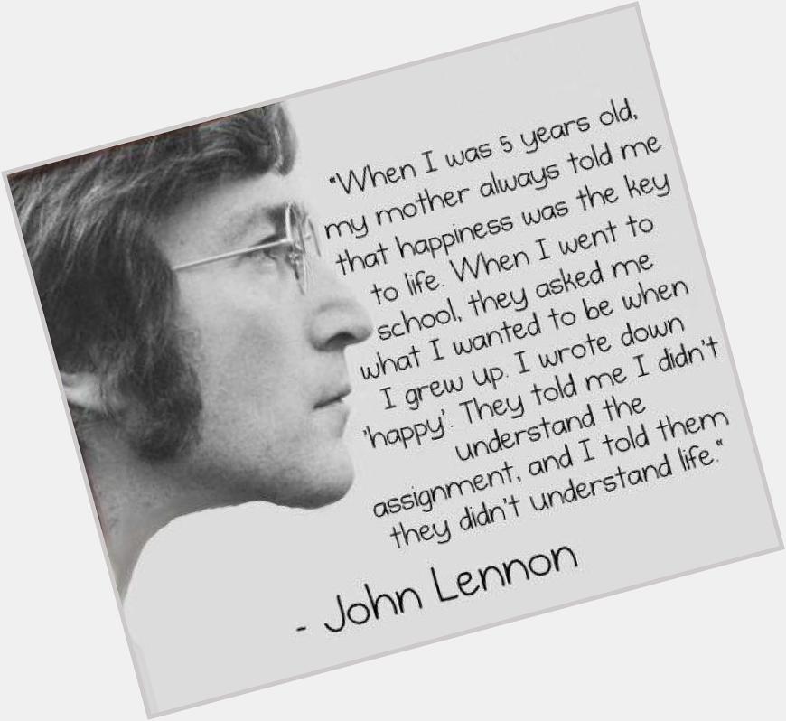 Happy birthday John Lennon 