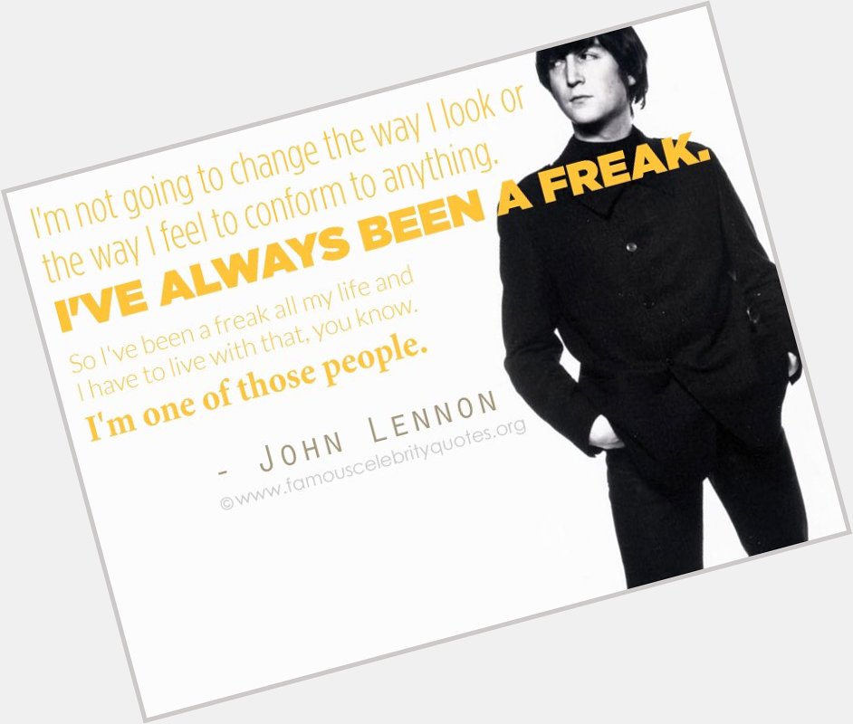 Happy birthday to one of our biggest influences, John Lennon. 