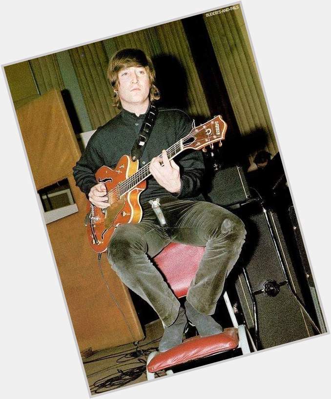 Happy birthday John Lennon, seen here during the recording session for Paperback Writer.  