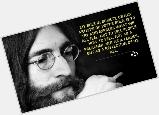 Happy Birthday to John Lennon who would have been 80 years old today.   