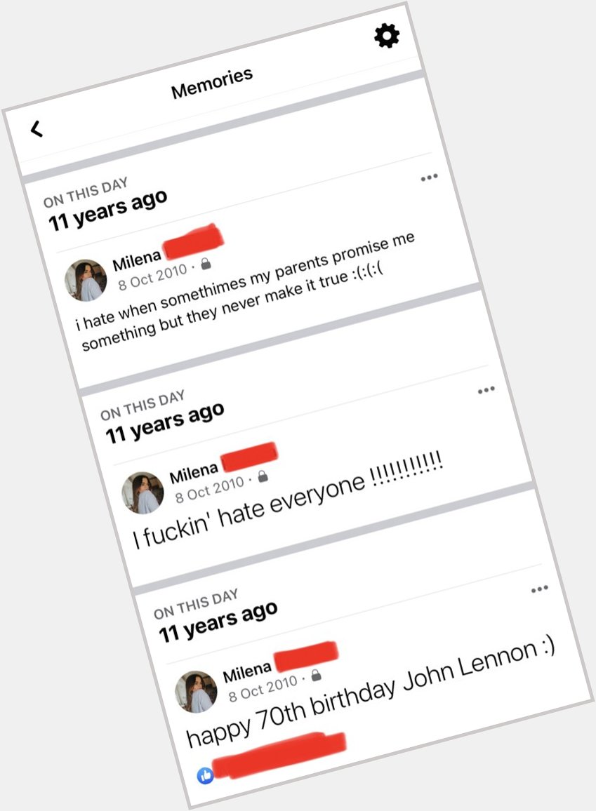 I was going through it all back in 2010. poor 13 year old me   and i guess happy early birthday john lennon 