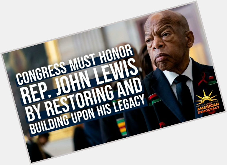 Happy Birthday the Honorable Rep. John Lewis. Everyday is a good trouble day. 