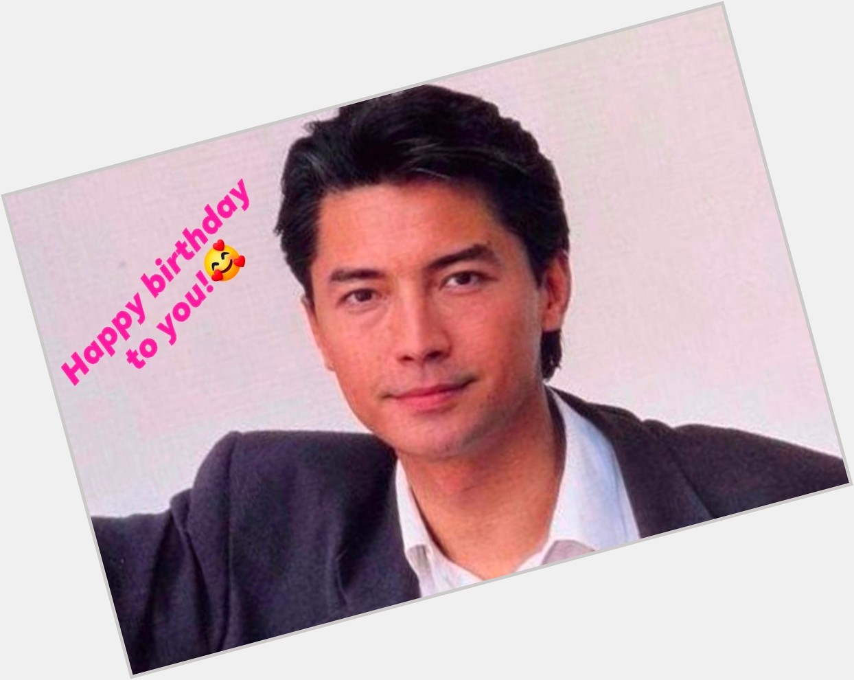 Happy birthday John Lone! Wishing you a beautiful day with good health and happiness forever.    