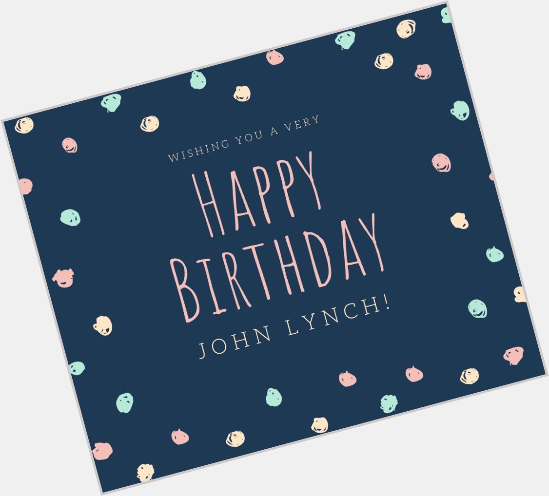 Happy Birthday John Lynch! 