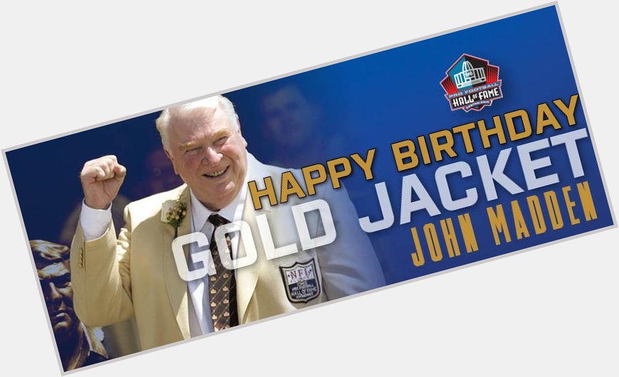 Happy Birthday to HOF coach John Madden! Coached for 10 seasons. Led them to win in Super Bowl XI. 
