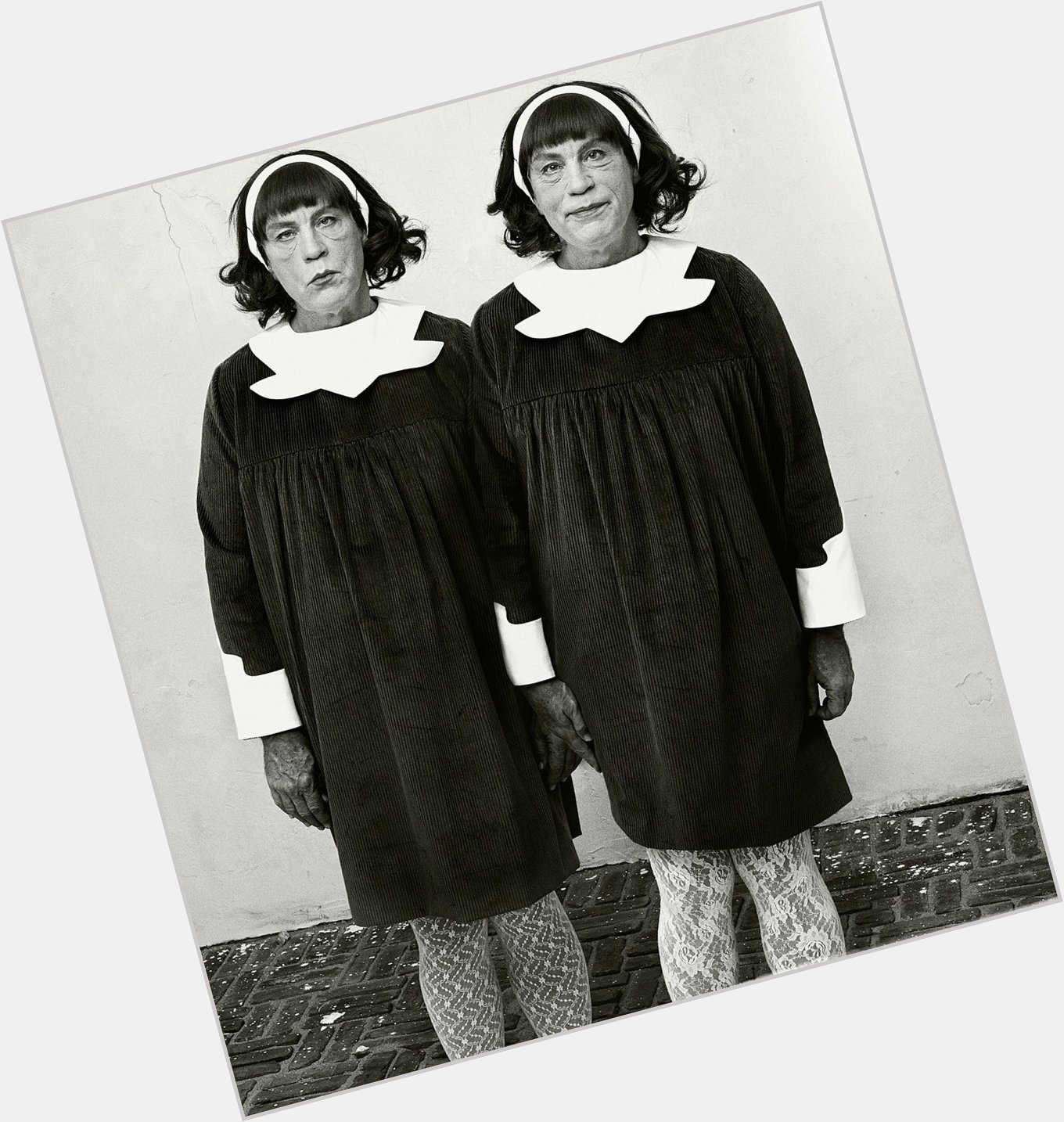 Happy Birthday John Malkovich 
Photographed by Sandro Miller, 2014
Recreation of Diane Arbus / Identical Twins 
