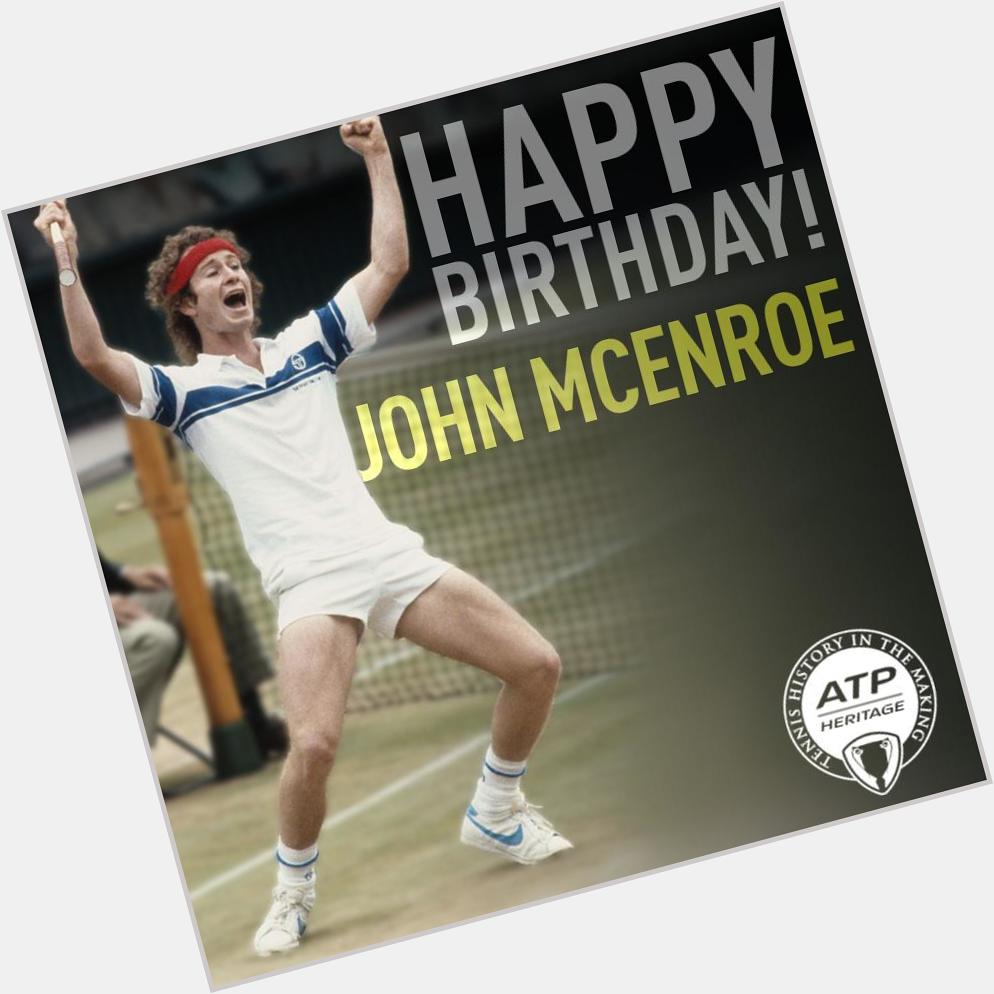 Happy Birthday to John McEnroe! What\s your fave memory?  