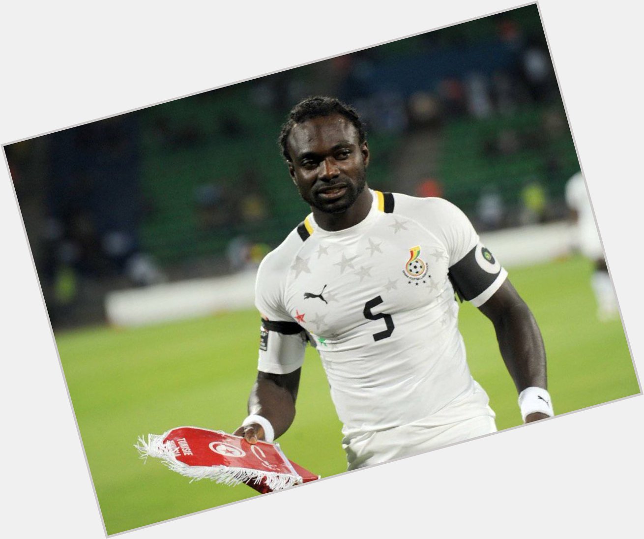 86 caps for the  Black Stars
3 goals

The Rock of Gibraltar is 39 years today. Happy birthday John Mensah!  