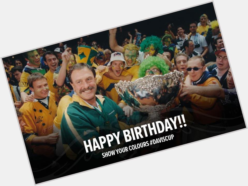 Happy Birthday John Newcombe! John helped Australia to 5 titles as a player and again in 1999 as captain! 