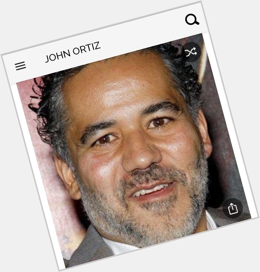 Happy birthday to this great actor. Happy birthday to John Ortiz 