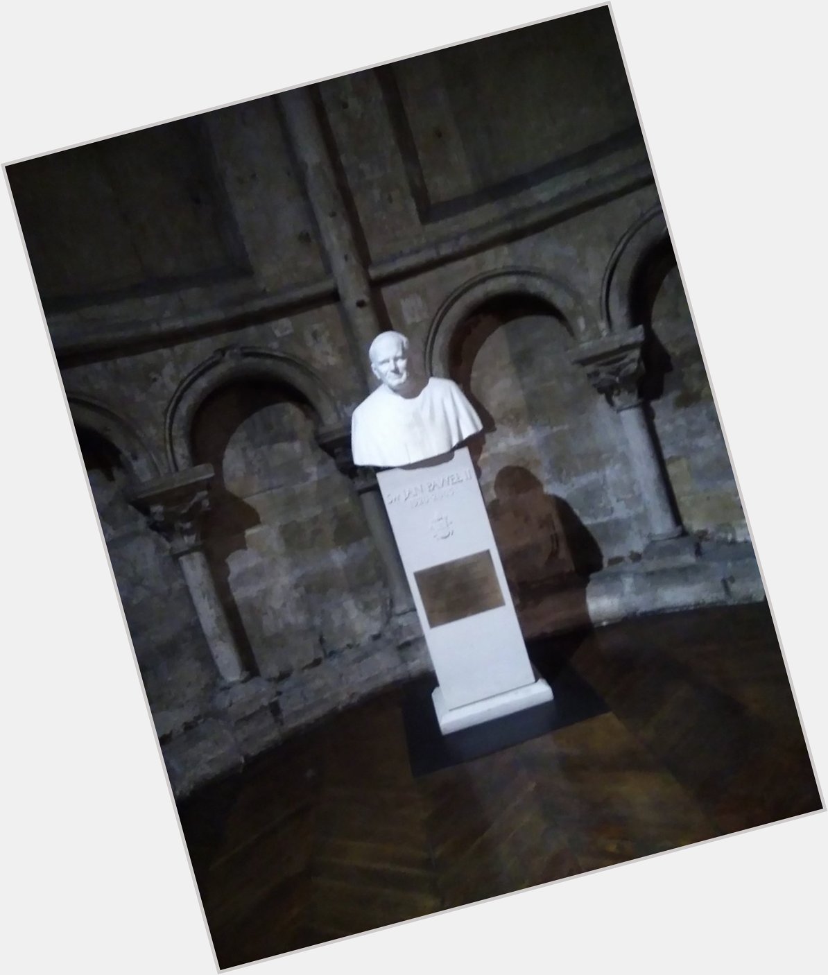Happy 103th birthday Saint John Paul II. 
(statue of the Saint in Paris) 