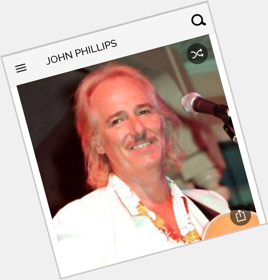 Happy birthday to this great singer who was the lead singer to the Mama\s and Papas. Happy birthday to John Phillips 