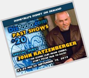 Happy Birthday to Pixar Legend JOHN RATZENBERGER! 
Listen when he stopped in to chat with us.

 