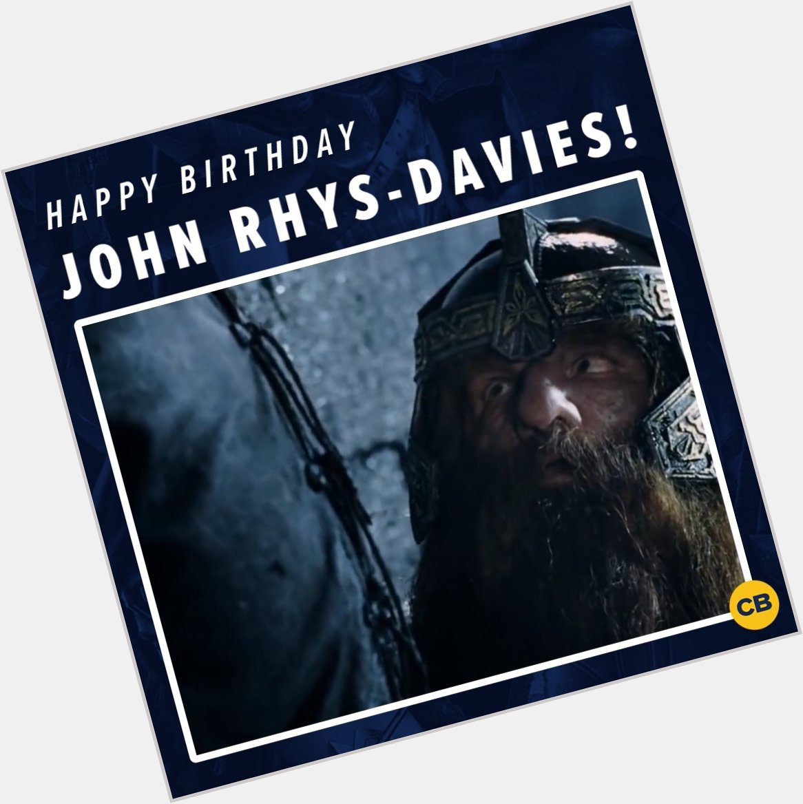 Happy birthday to and star, John Rhys-Davies! 
