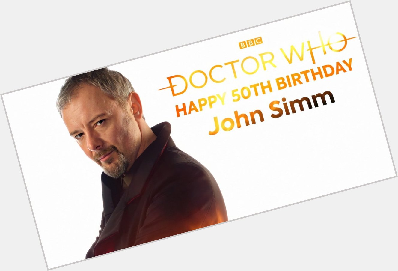 Happy Birthday John Simm He was my first proper Master I watched and grew up watching on-screen! 