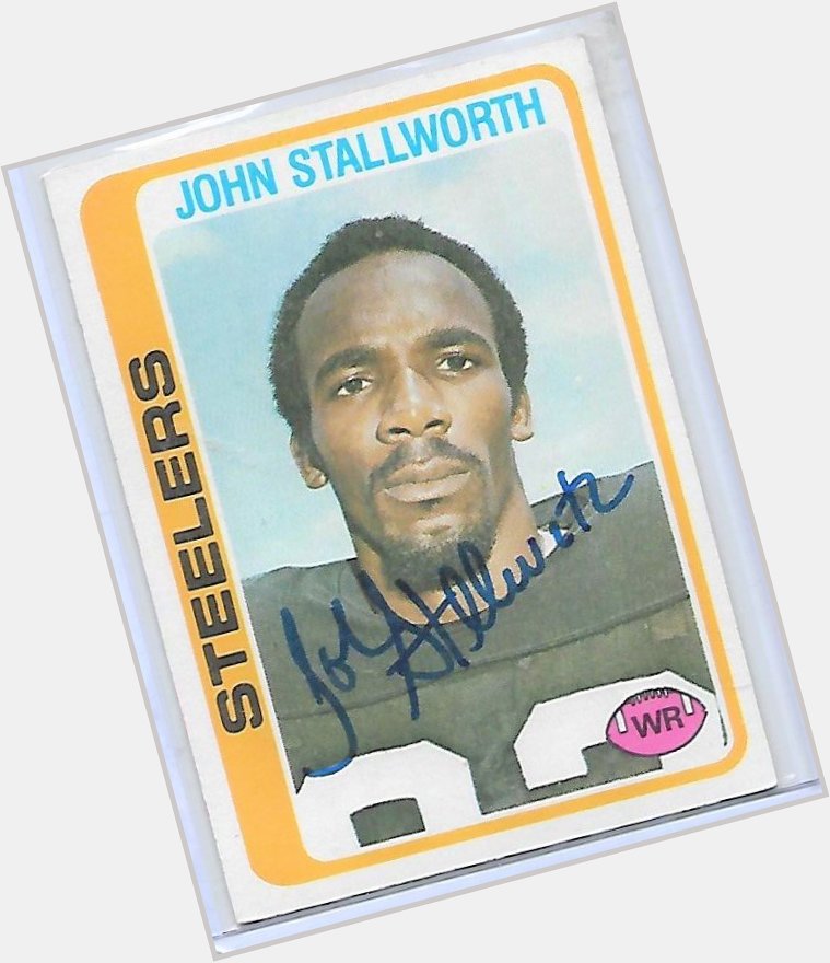  The GREAT John Stallworth being 70 cannot be good news for me..
Happy Birthday big fella!    
