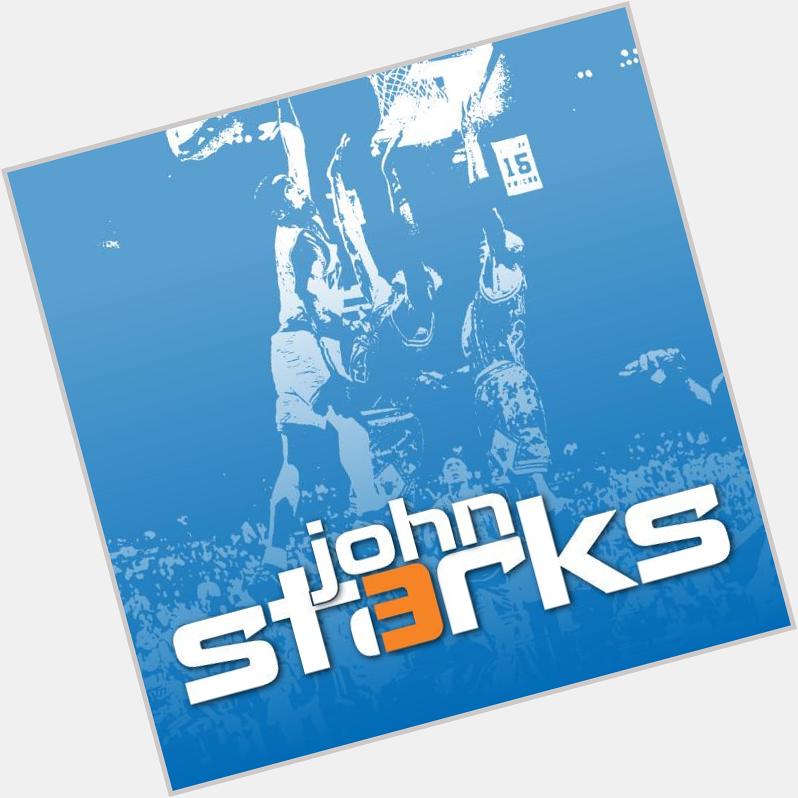  Happy Birthday and a custom logo for former Knick John Starks! 
