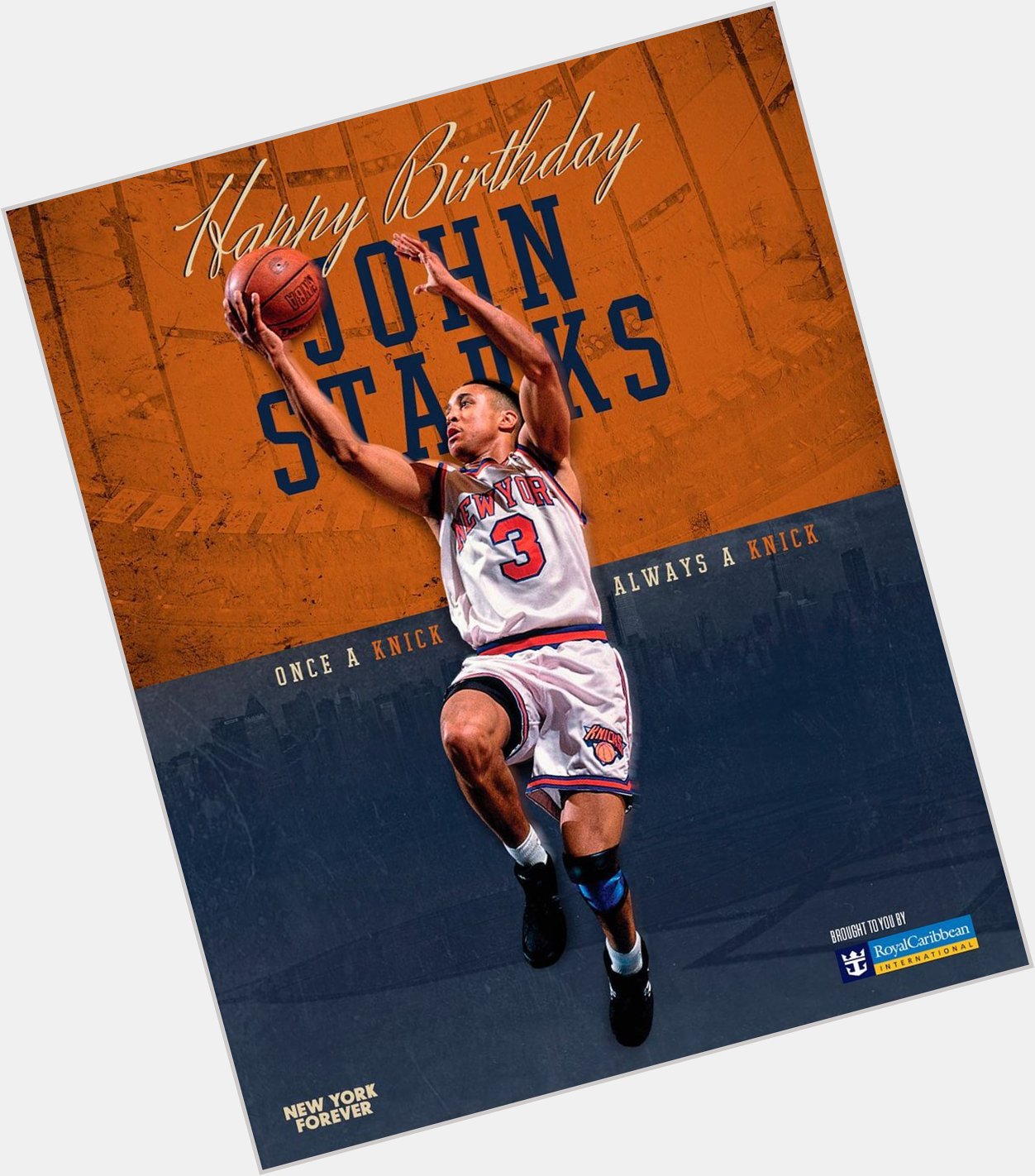 New York Knicks: Give it up one time for a legend... Happy Birthday John Starks! ... 
 

 
. 