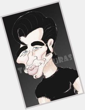 Happy Birthday,John Travolta. Here your gift,your caricature,hope you like it. 
