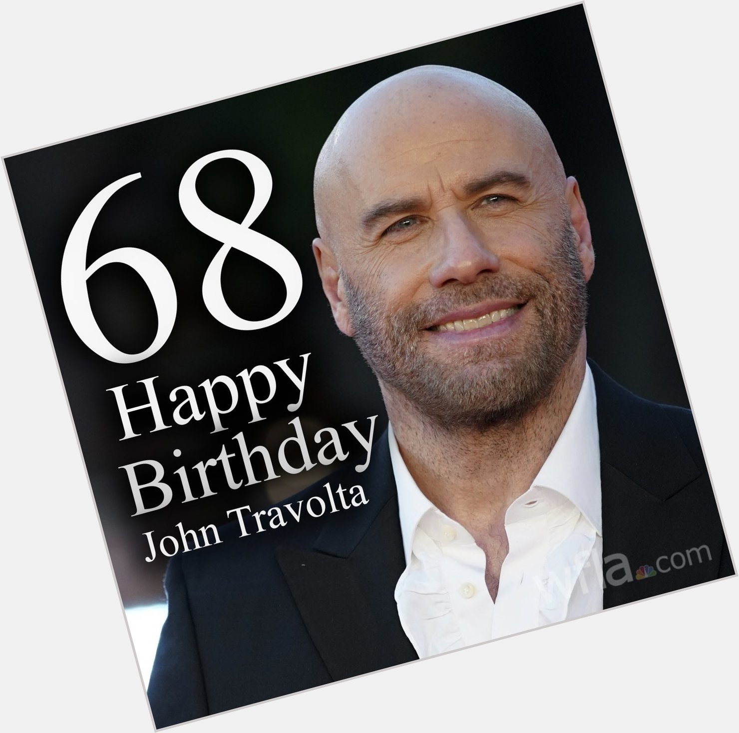 Join us in wishing a happy 68th birthday to actor John Travolta!  