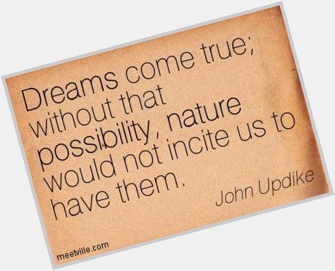 Happy Birthday to John Updike, born March 18, 1932. 