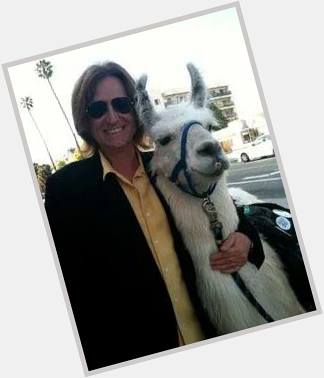 Here\s John Waite with a llama...Happy Birthday John Waite. 