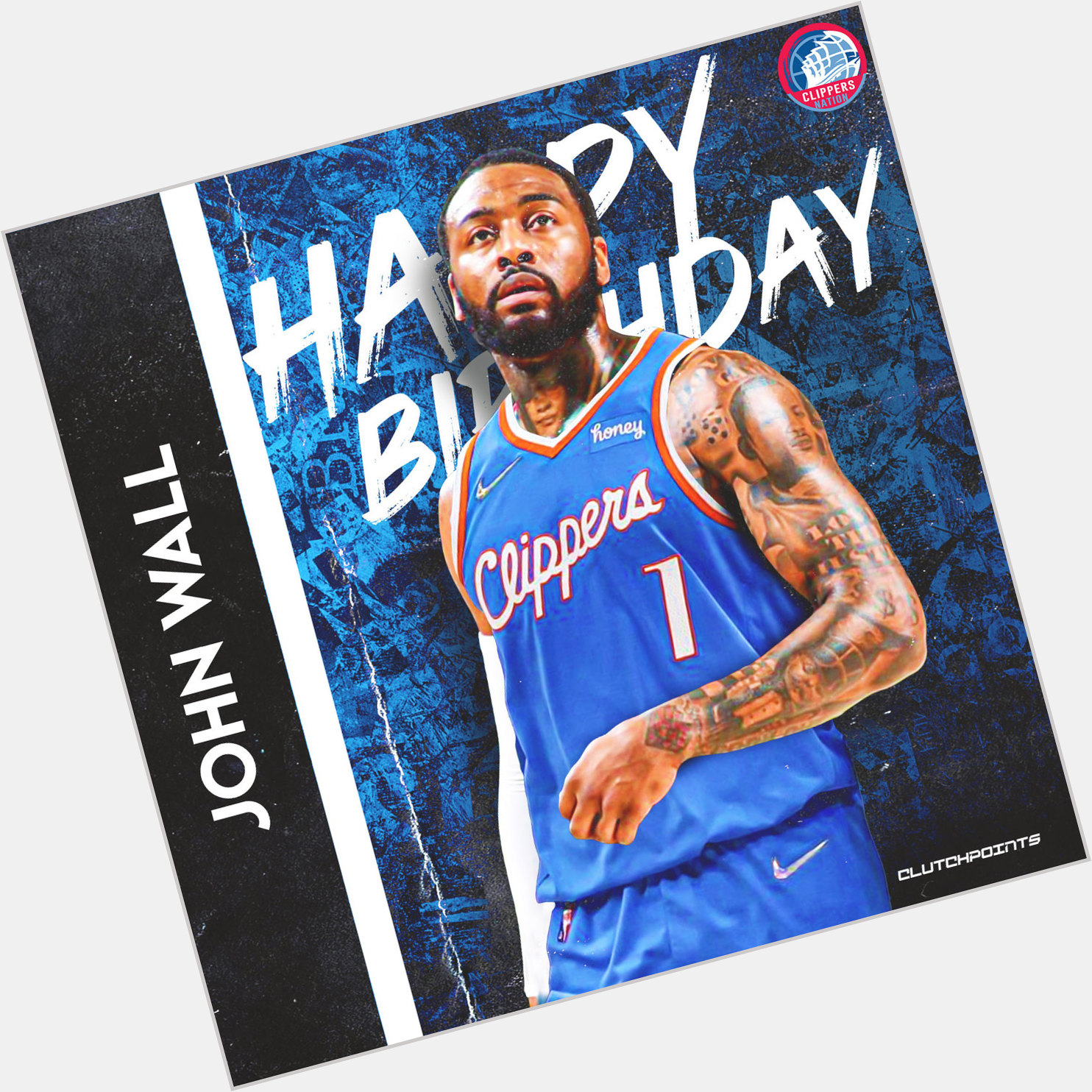 Clippers Nation, join us in greeting 5x NBA All-Star, John Wall, a happy 32nd birthday! 