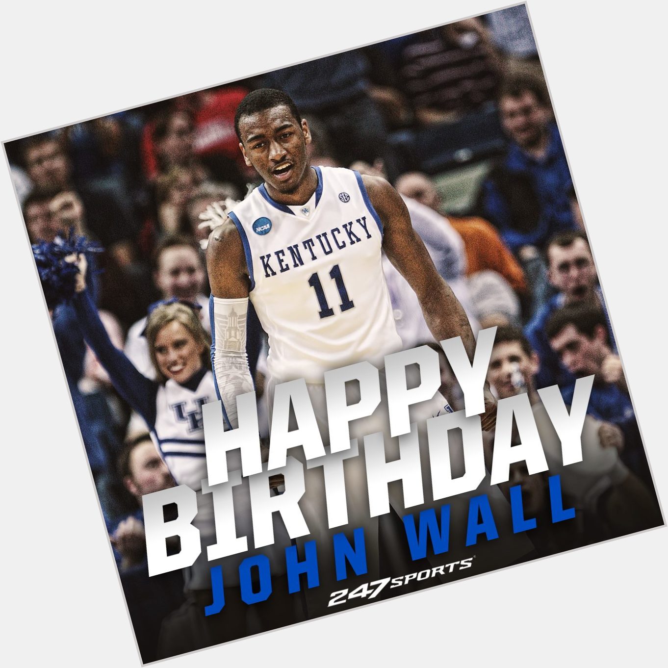 Happy birthday to John Wall, who put the program back on the map and made Kentucky basketball cool again. 