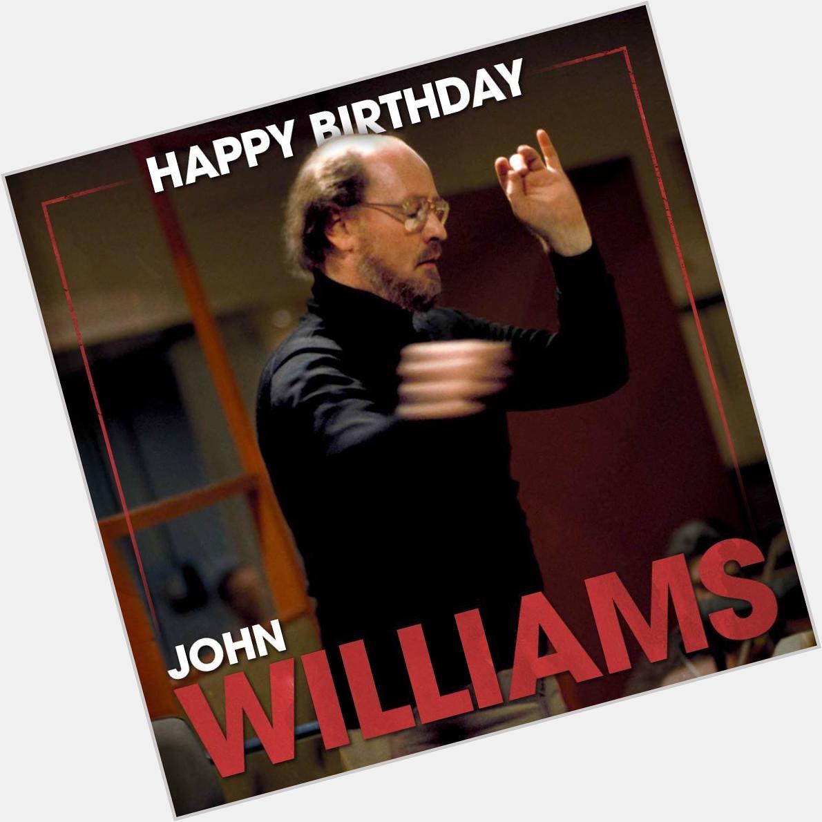 Happy 83rd birthday to John Williams, the greatest film composer of all time 