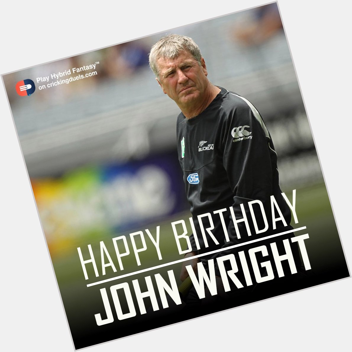 Happy Birthday John Wright. The former New Zealand cricketer turns 63 today. 