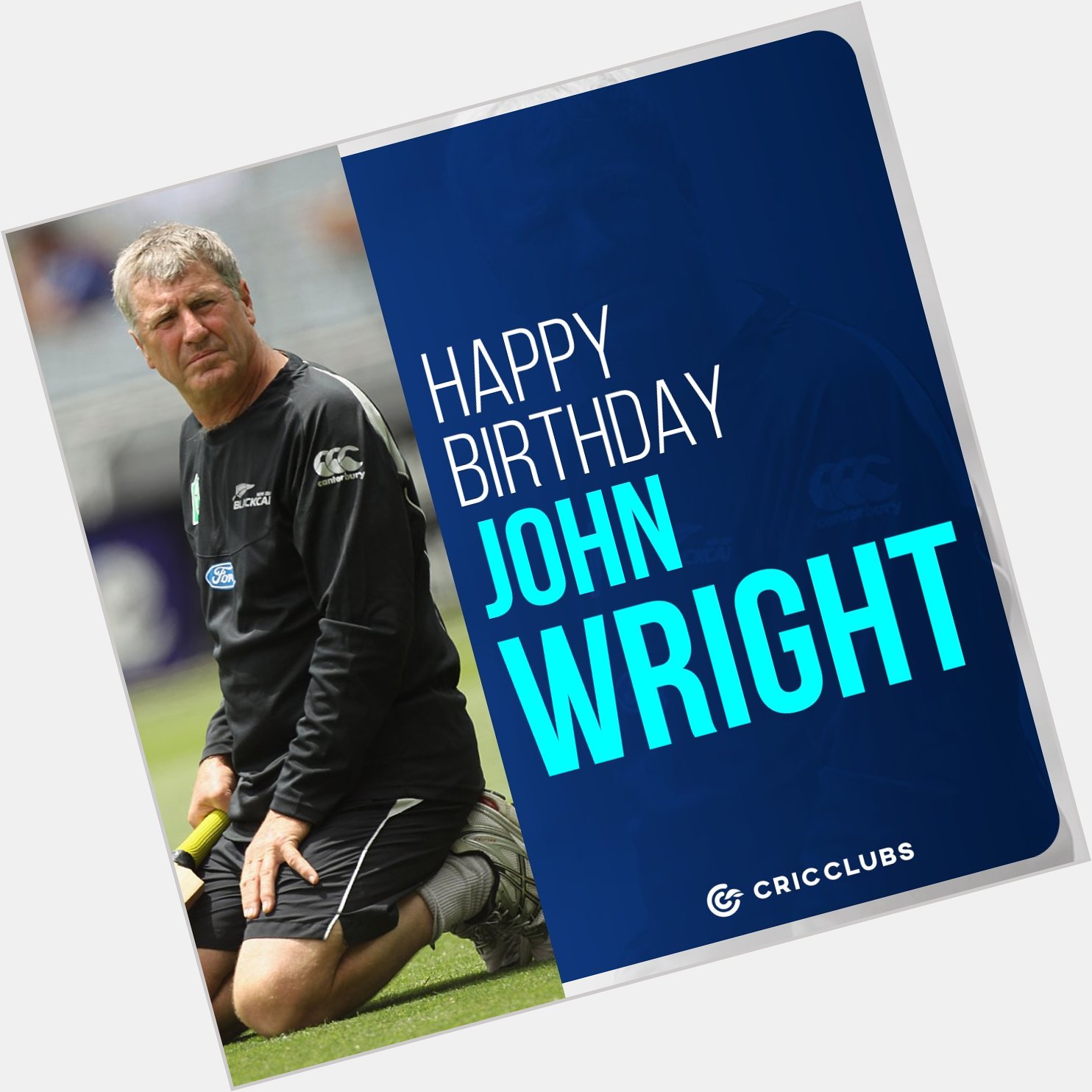 Wishing former New Zealand cricketer John Wright a very happy birthday.    