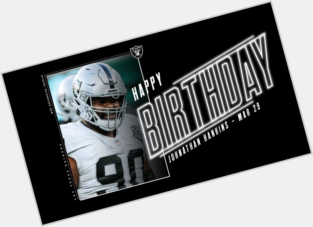 Happy birthday to Johnathan Hankins. Have a blessed day.             Raaaiiiderrrs! 