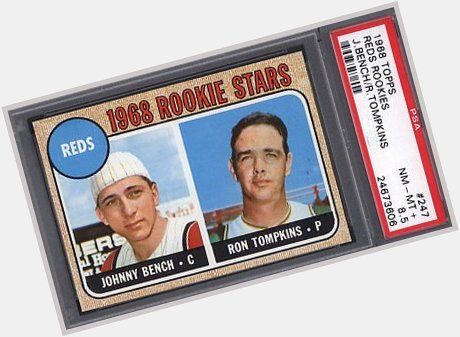 Happy Birthday to Johnny Bench, who is 68 today. Here\s what his rookie card has sold for:  