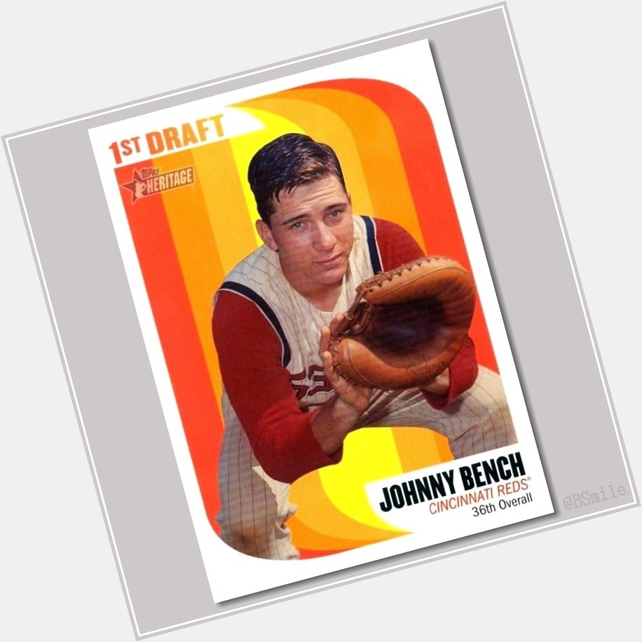 Happy 70th Birthday Johnny Bench! Cheers to an all-time great catcher & Cincinnati legend!  