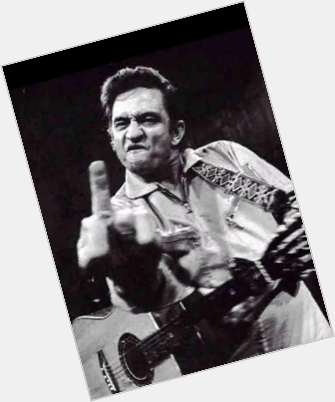 Happy Birthday to Johnny Cash. The man we need is the Man in Black. 